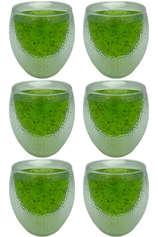 Çift Cidarlı Buzlu Kahve,Latte,Çay Bardağı Seti -250 ML Cam Kupa Seti 6 Adet 2220 - 2