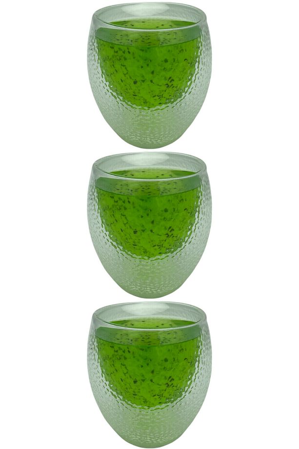 Çift Cidarlı Buzlu Kahve,Latte,Çay Bardağı Seti -250 ML Cam Kupa Seti 3 Adet 2220 - 2
