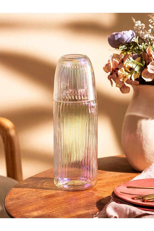 LCW Renksiz Ahşap Kapaklı Cam Sürahi 1000 Ml - 3