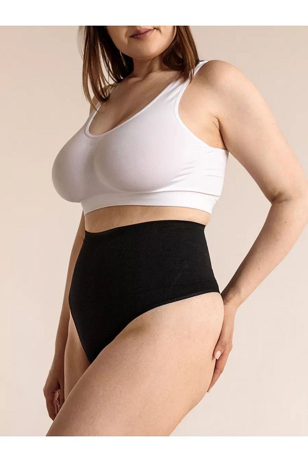 Montela Model Seamles Model Örme String Tanga Külot Siyah Renk - 5