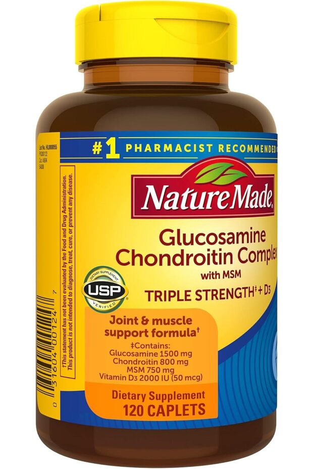 Glucosamine Chondroitin Complex with MSM Triple Strength+D3 120 Caplets - 2