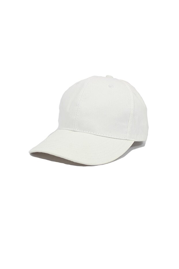 Simple White (Velcro) Hat - 2