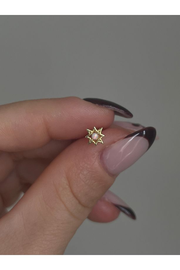 Opal Taşlı Kutup Yıldızı Piercing - 1