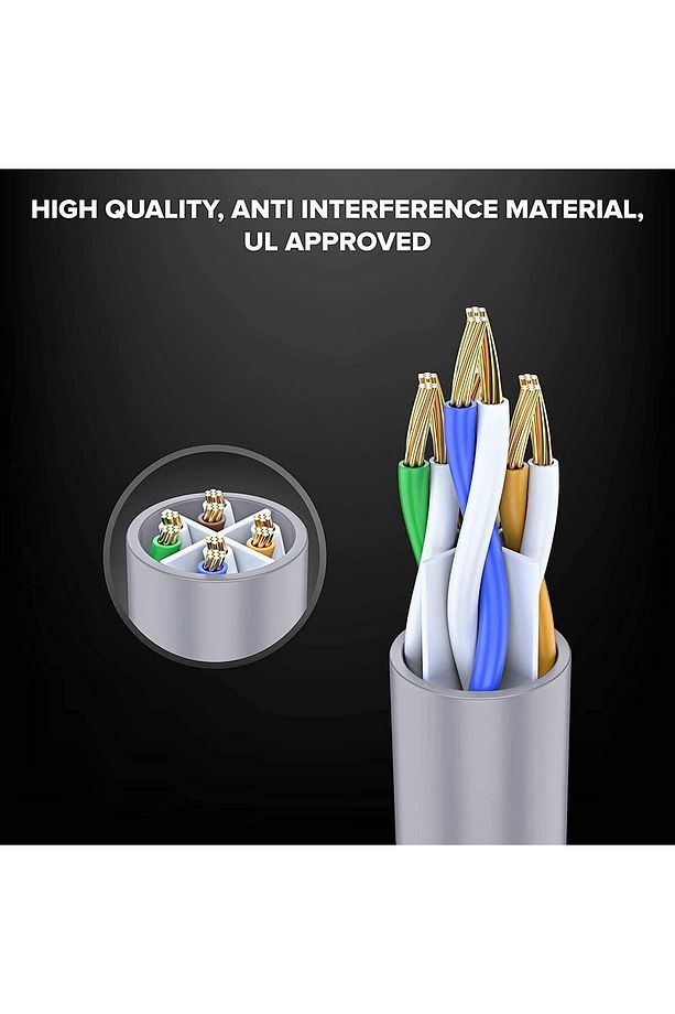 Cat5e 8p8c Rj45 Network Internet Ethernet Bilgisayar Kablosu Modem Lan Rj45 Patch Kablo ( 20 Metre ) - 6