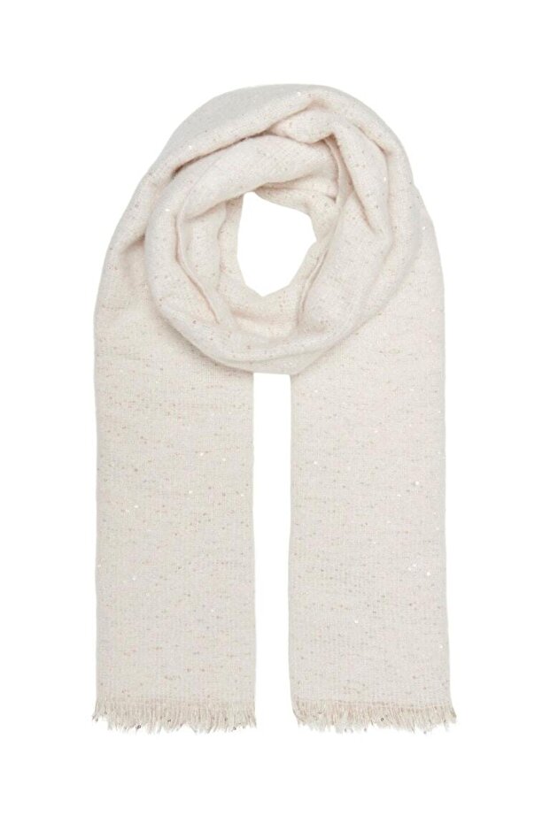 Kadın Saçaklı Pullu Atkı - 15323420 - 2