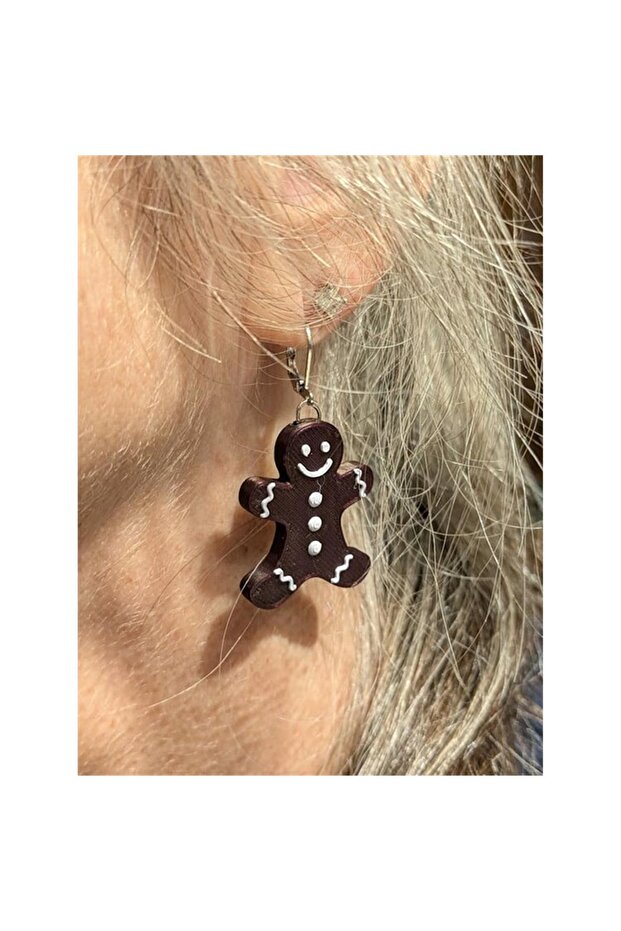 Gingerbread Man Earring Set - 5