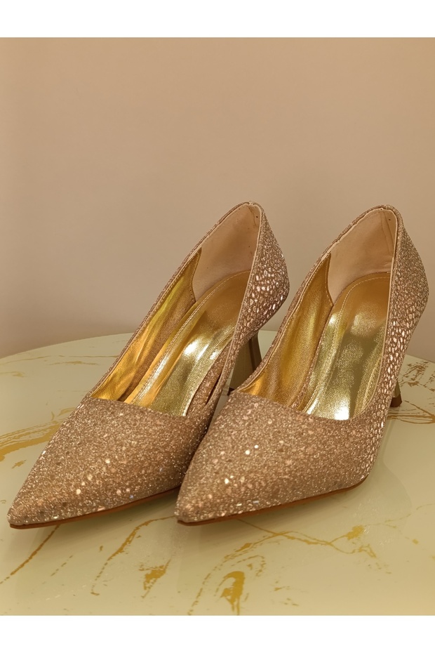 Stiletto Topuklu Ayakkabı Abiye Ayakkabı Davet Ayakkabısı - 5