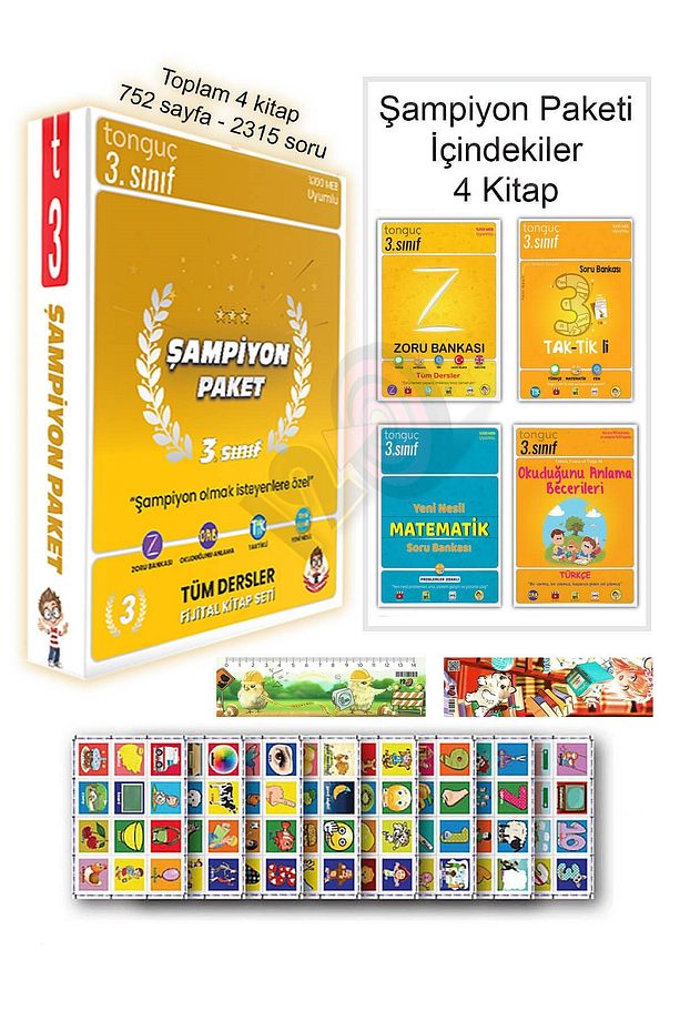 3. Sınıf Şampiyon Paketi Ve Ingilizce Kelime Kartları - 1