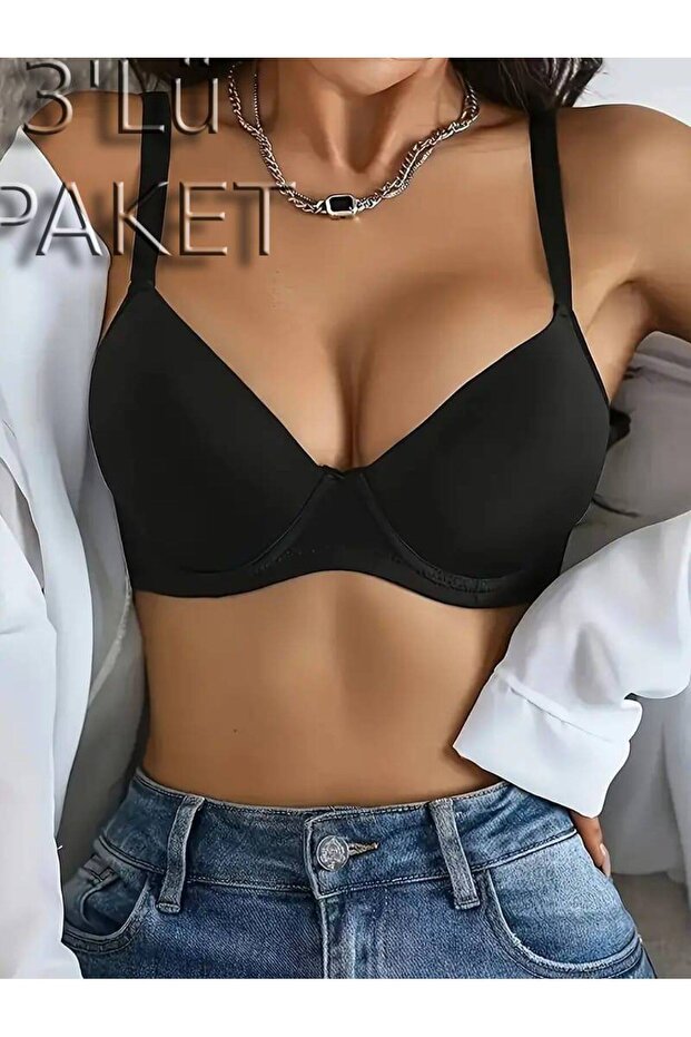 حمالة صدر بدون خياطة مقطوعة بالليزر - عبوة من 3 قطع