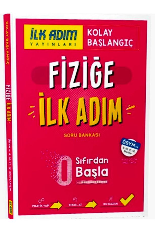 İlk Adım Yayınları Fiziğe İlk Adım Sıfırdan Kolay Başlangıç Kitabı - 1