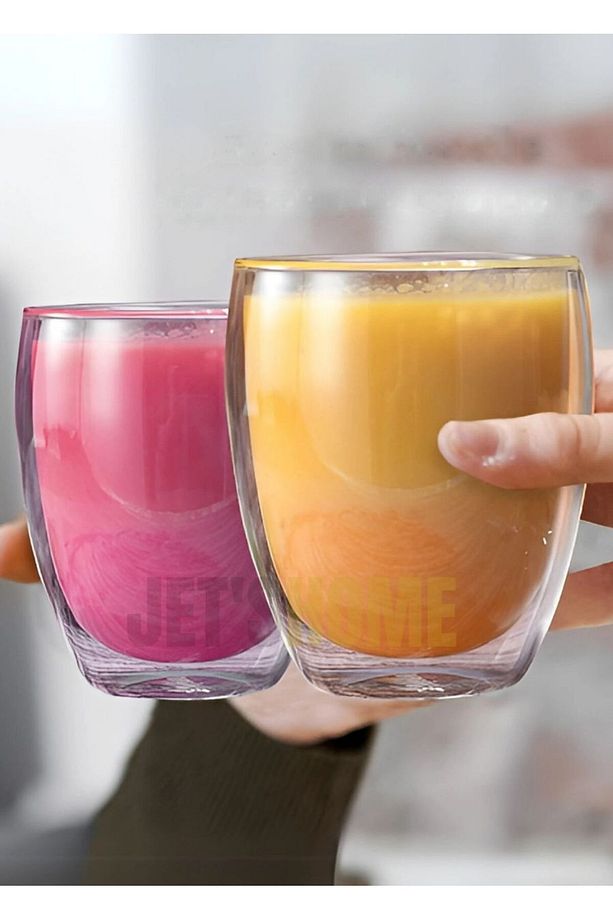 6’lı Set Latte Bardağı Cappuccino Bardağı Çift Cidarlı Bardak Americano Bardağı 350 ml Kahve Bardağı - 4