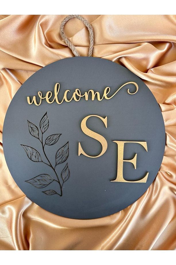 Welcome Kişiye Özel Harfli Ahşap Kapı Süsü, Kapı Çelengi, Isimli Kapı Ve Duvar Süsü - Kapı Dekoru - 7