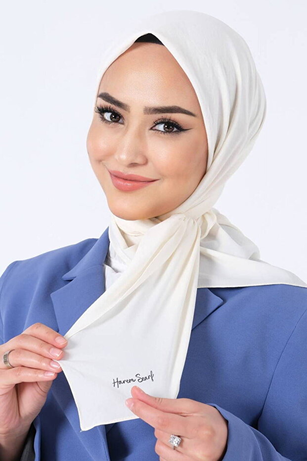 Harem Scrafs Asian Scarf Ecru Color (Suitable for Special and Daily Use)