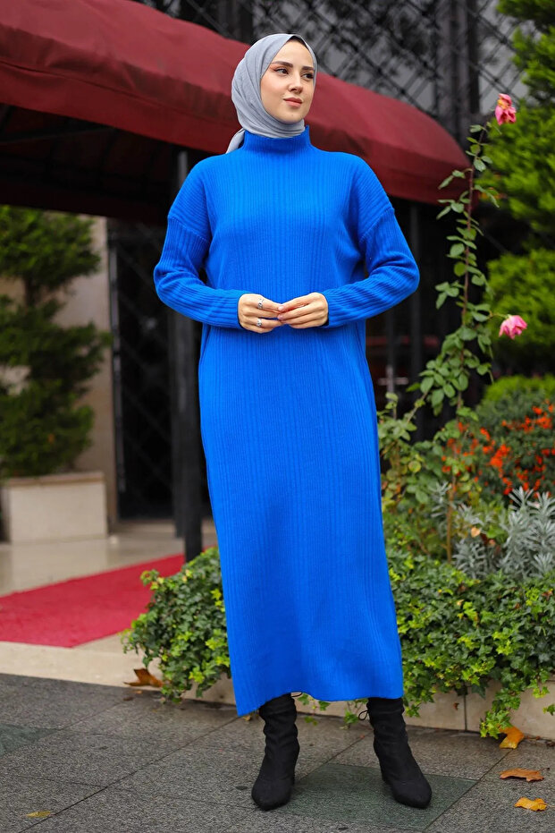 Corded Knitwear Dress