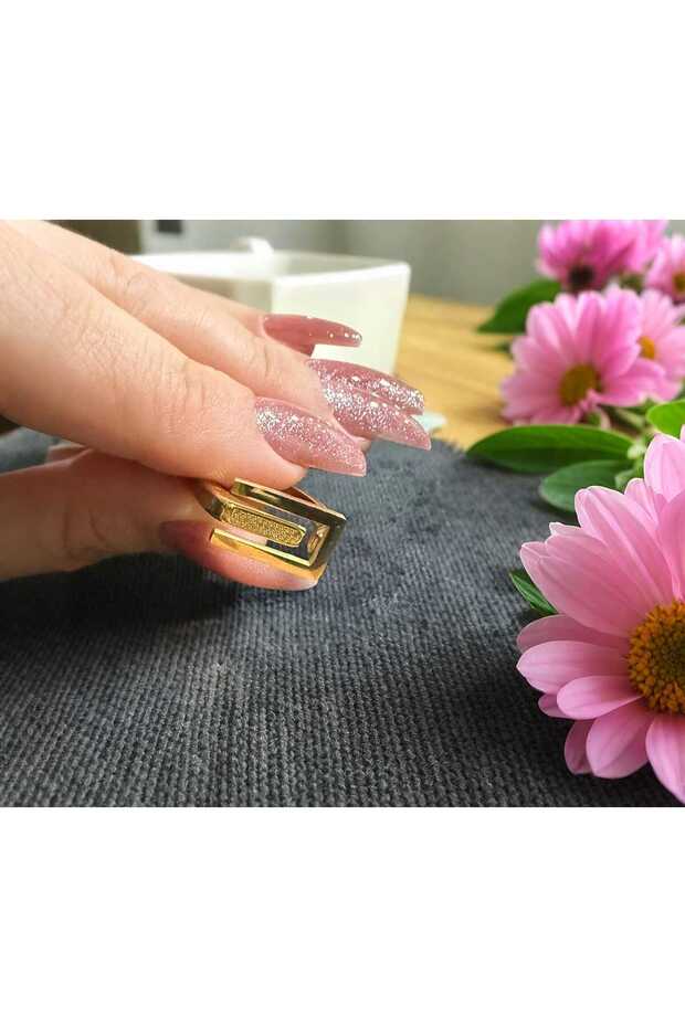 DİKDÖRTGEN ÇELİK YÜZÜK - 2