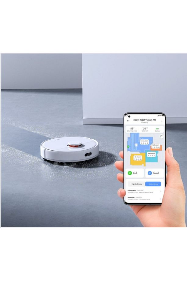 Akıllı bir temizlik-X10 Çöp Istasyonlu 4000Pa Akıllı Robot Süpürge-Hediyeli - 1