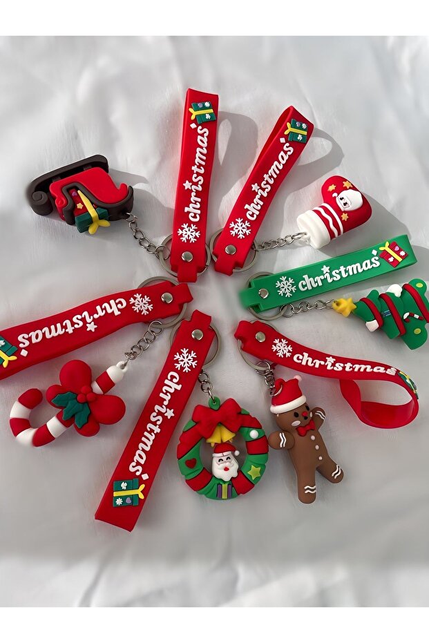 Yılbaşı Temalı Anahtarlık - 3ADET - 2