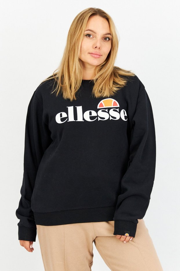 Women Sportswear Fit Long Sleeves Outdoor Sweatshirt, Black