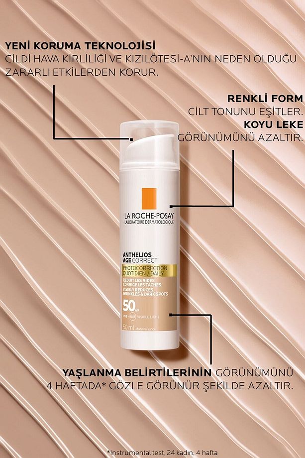 Anthelios Age Correct Spf50 Renkli Kapatıcı Özelliğe Sahip Yüz Güneş Kremi 50 ml - 4
