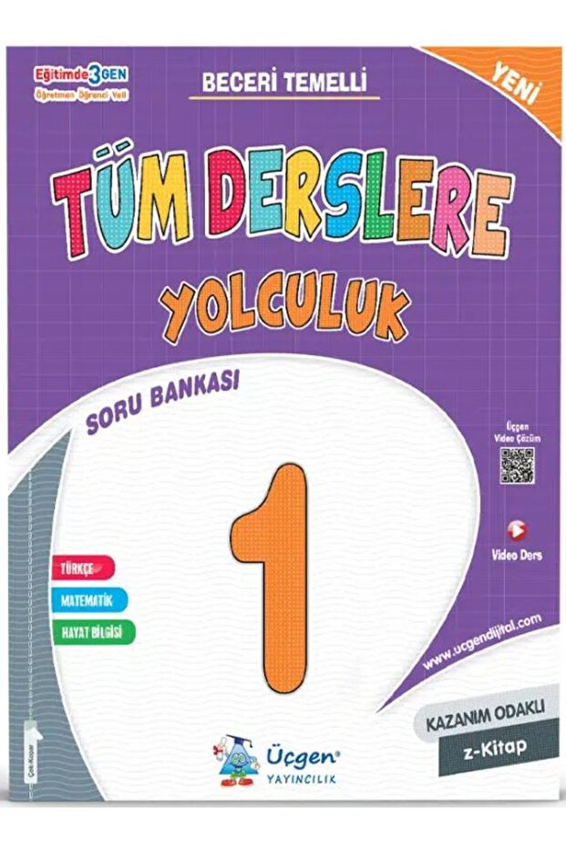 Üçgen Yayıncılık Üçgen 2025 1. Sınıf 2. Dönem Tüm Derslere Yolculuk Soru Bankası