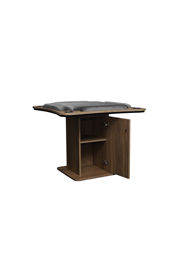 Large Curved Blot Table - GRAY - 2