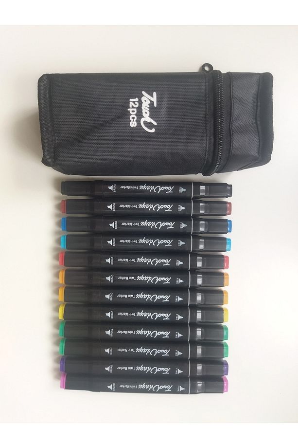 Marker kalem Touch marka 12'li set - 7