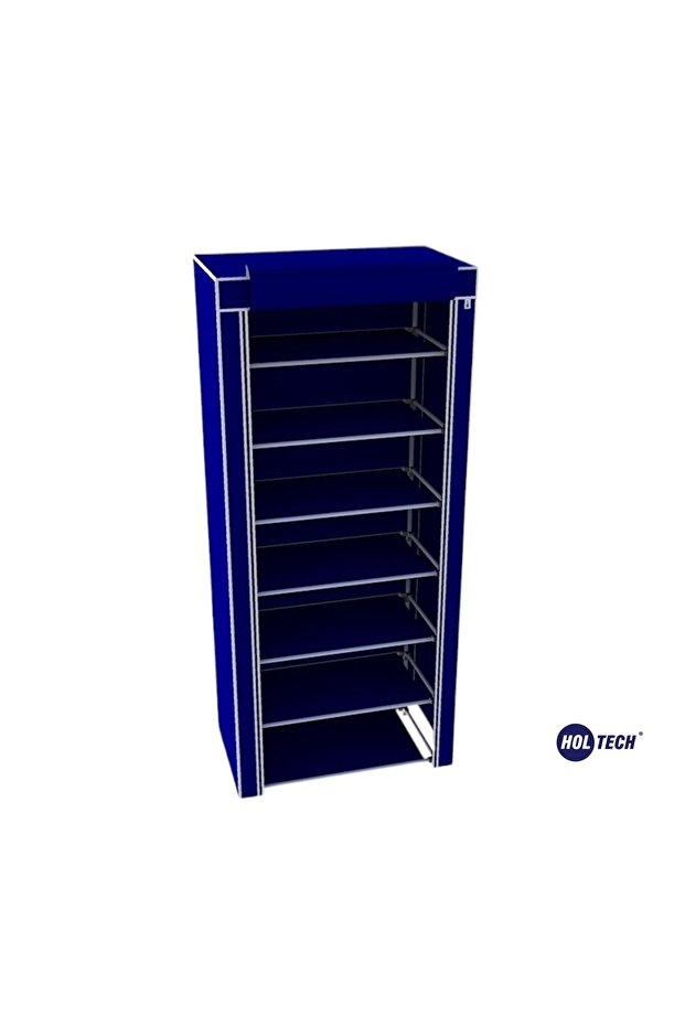 Çelik Profilli Bez Dolap 7 Raflı Ayakkabılık Çok Amaçlı Kumaş Gardırop - 2