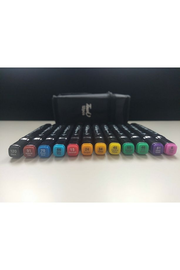Marker kalem Touch marka 12'li set - 4