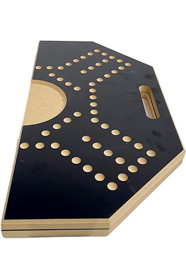 , Foldable Jackaroo Wooden Board Game For 4 Players, Big-Size With Cards & 16 Marbles Fun - 3