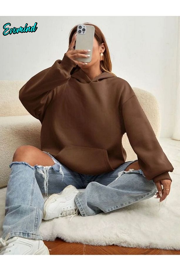 Unisex Yetişkin ve Çocuk Kapüşonlu Sweatshirt - 1