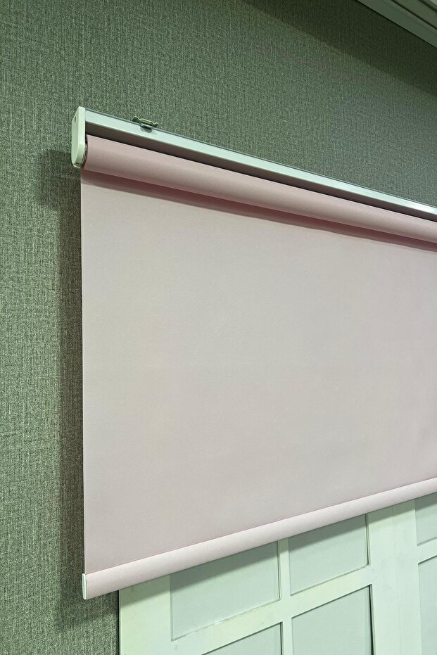 Stor Perde İthal Mat Polyester Pembe p1130 - 5