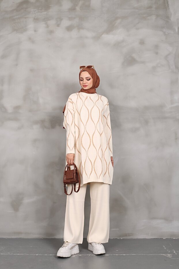 Simli Triko Tunik - 5