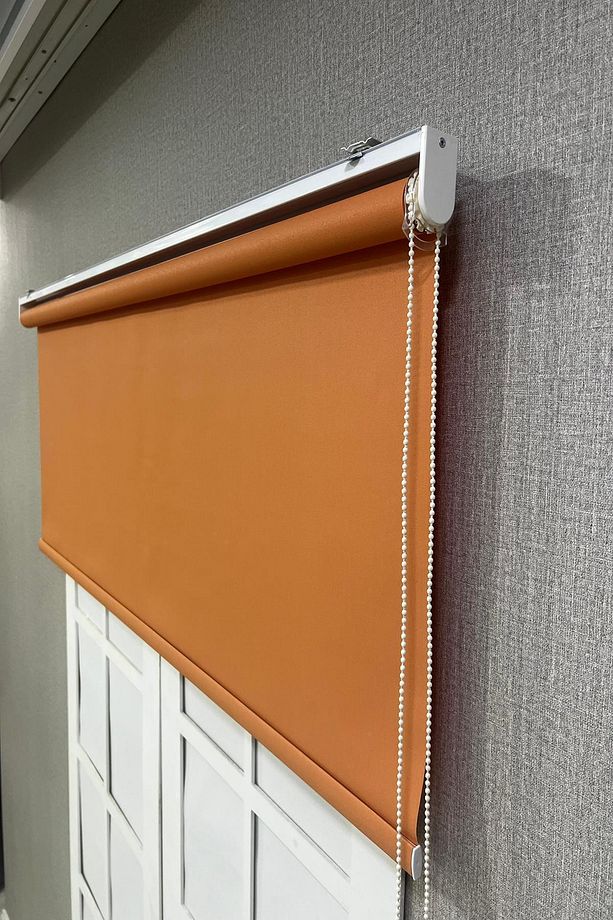 Stor Perde İthal Mat Polyester Turuncu p1470 - 4