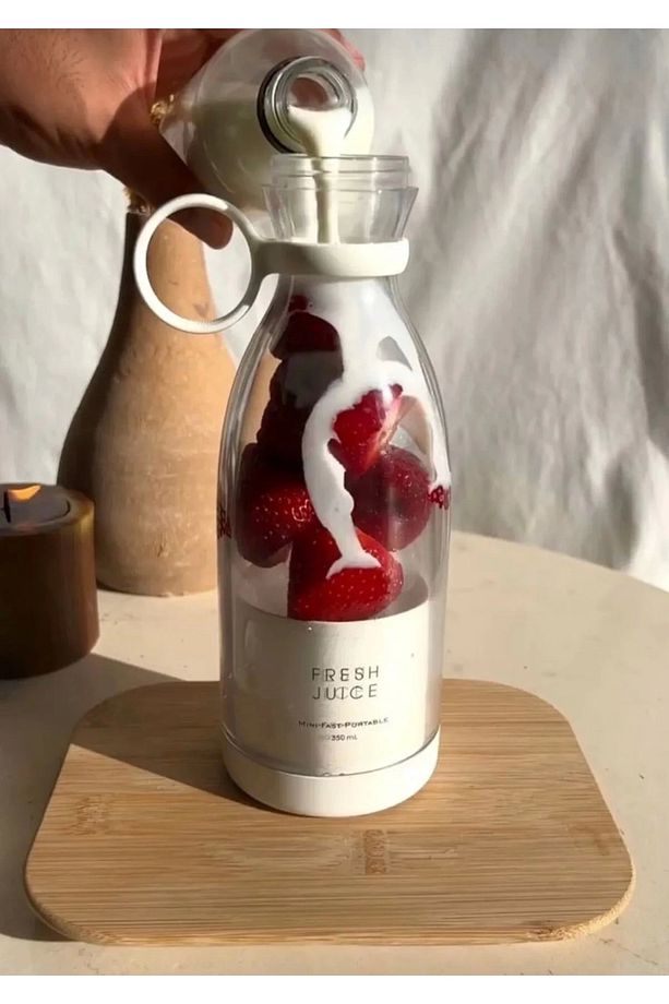 Premium Mini Juice Blender Portable USB Şarjlı 420 Ml - 4