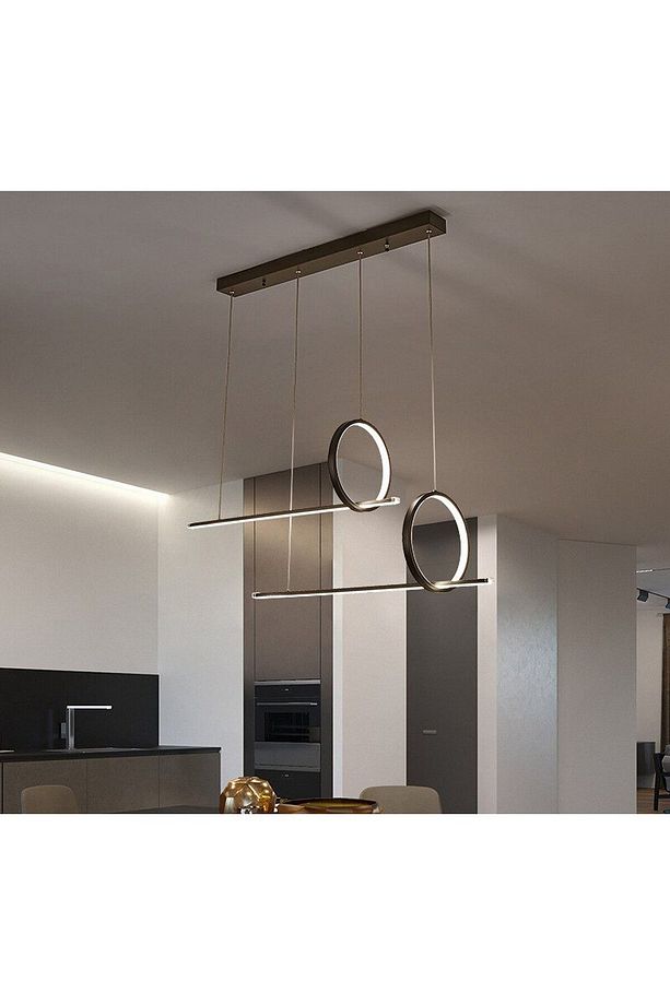 Skitless Samsung Ledli Çember-çubuk Ikilisi Ledli Avize Ø25cm Çember-100cm Çubuk Ikili Set - 3