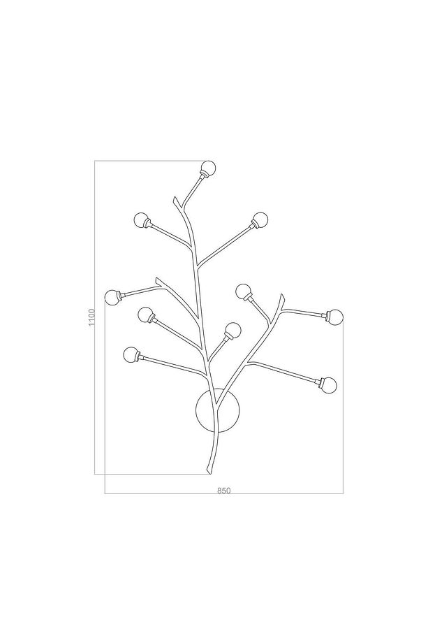 Led Aplik FALL 110x85cm - 5