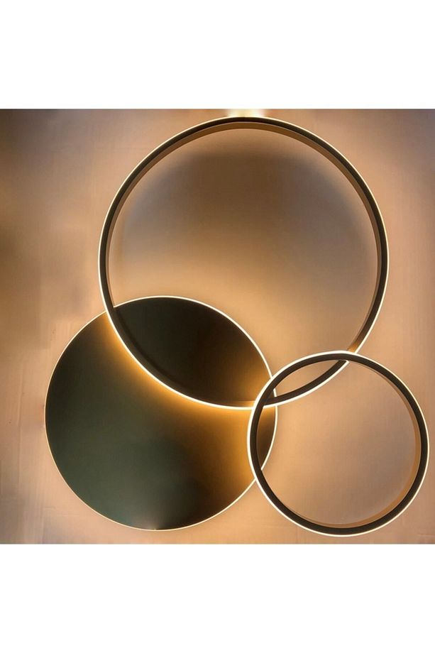 Tavan Led Avize Circlander 45-35-25cm Üçlü Plafonyer - 4