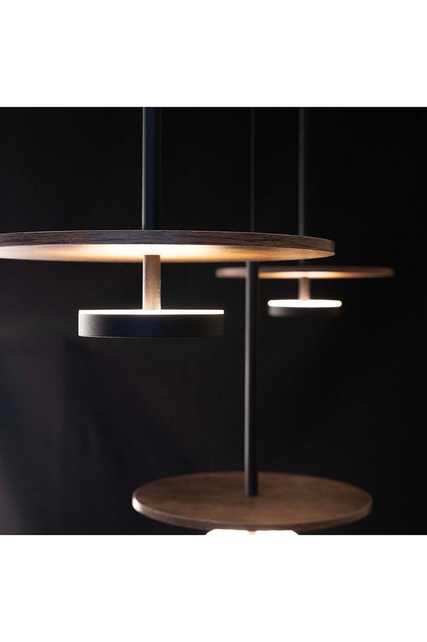 Led Avize Sarkıt Ahşaplı Avize 3*25 cm - 3