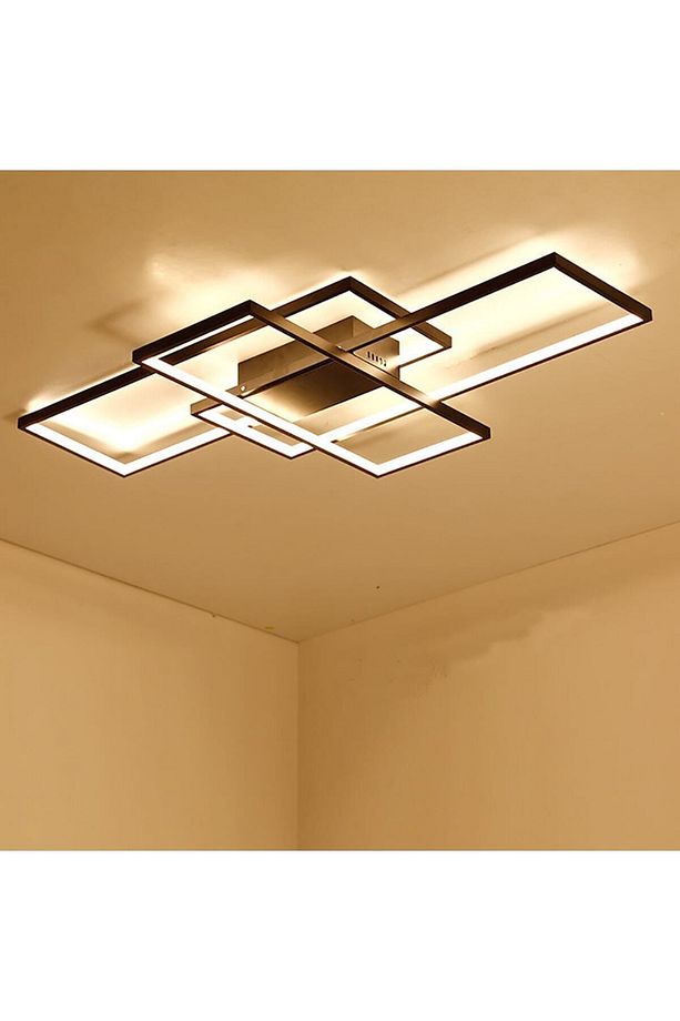 Tavan Led Avize Oblong Keskin Köşe Ø110*80 Cm - 4