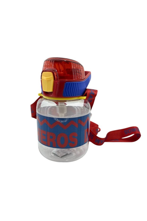 Super Heros Lockable Lid Water Bottle 670 ml 1437 Red Blue