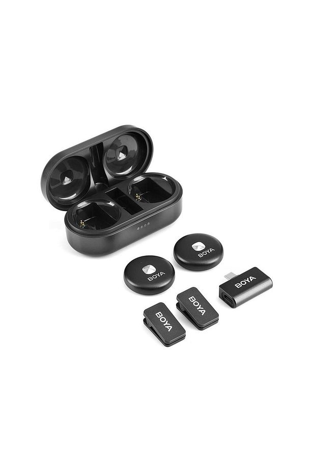 Omic-u Wireless Ikili Yaka Mikrofonu Type-c (SİYAH) - 4