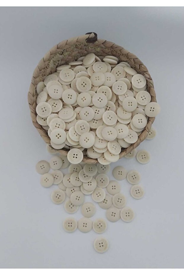 لون عظمى قطر 2 سم زر بوليستر 20 قطعة. - 1