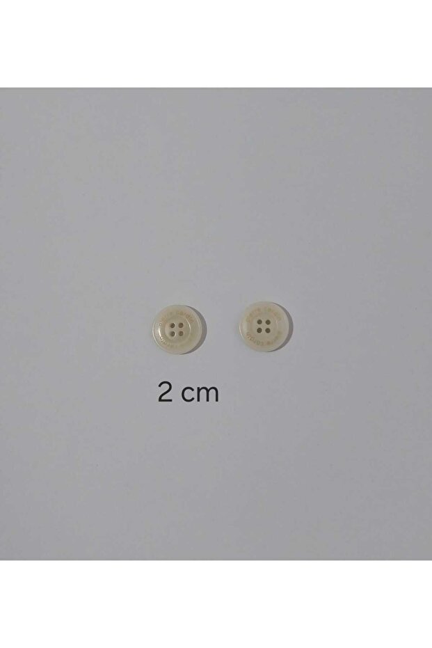 لون عظمى قطر 2 سم زر بوليستر 20 قطعة. - 3