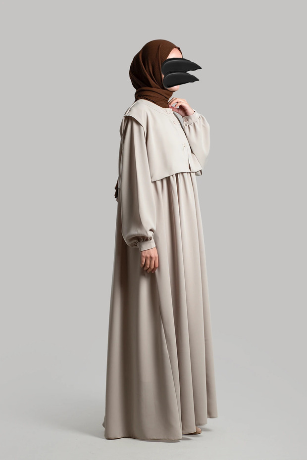 Allerli Ferace - Taş - 6