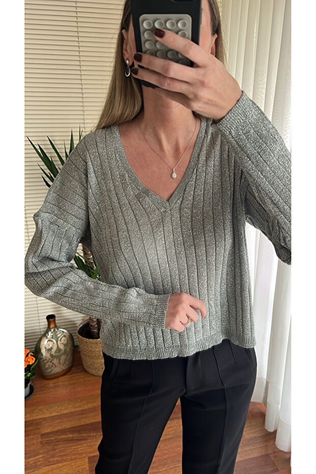 CHANCE COLLECTION V Yaka Simli Triko - 8