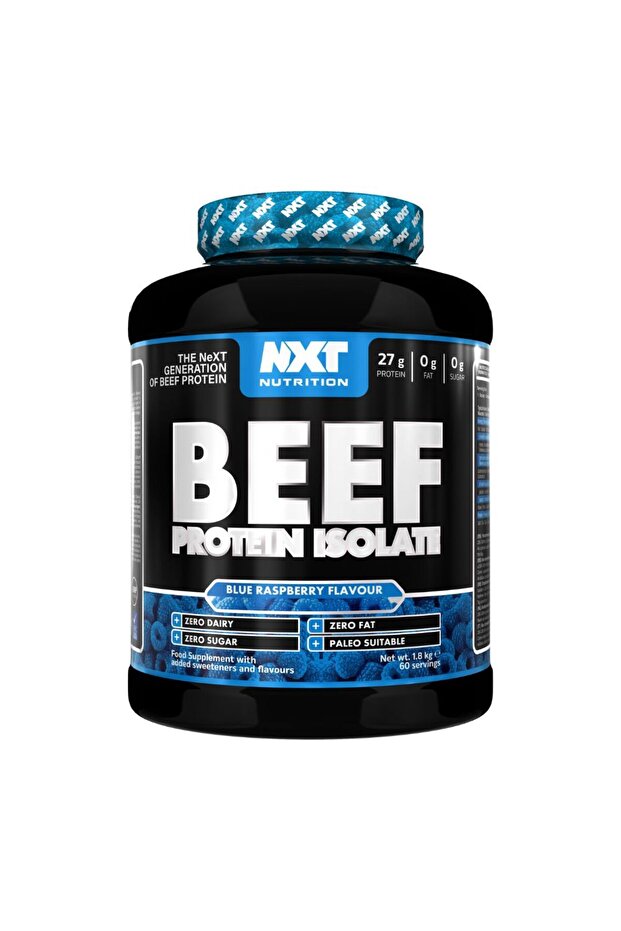 Beef Isolate, Blue Raspberry, 4 LB, High-Quality Protein