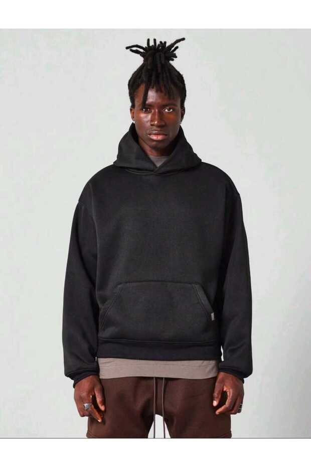 Cotton Oversize Hood Basic Unprinted - 1