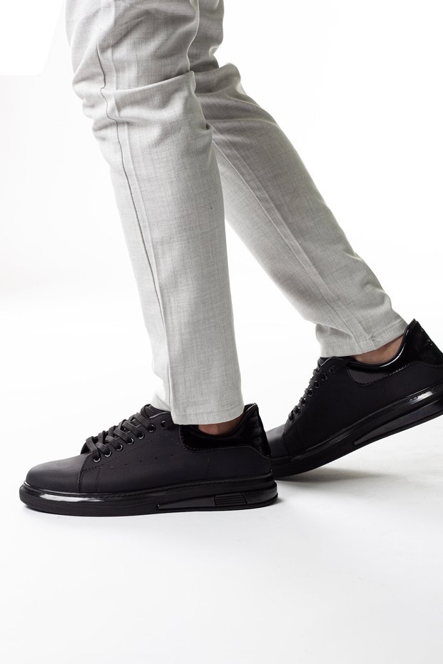 Nsr1003 Genuine Calfskin Men's Casual Sports Shoes Lace-Up Orthopedic Comfortable Sneaker Breathable Lightweight Sole