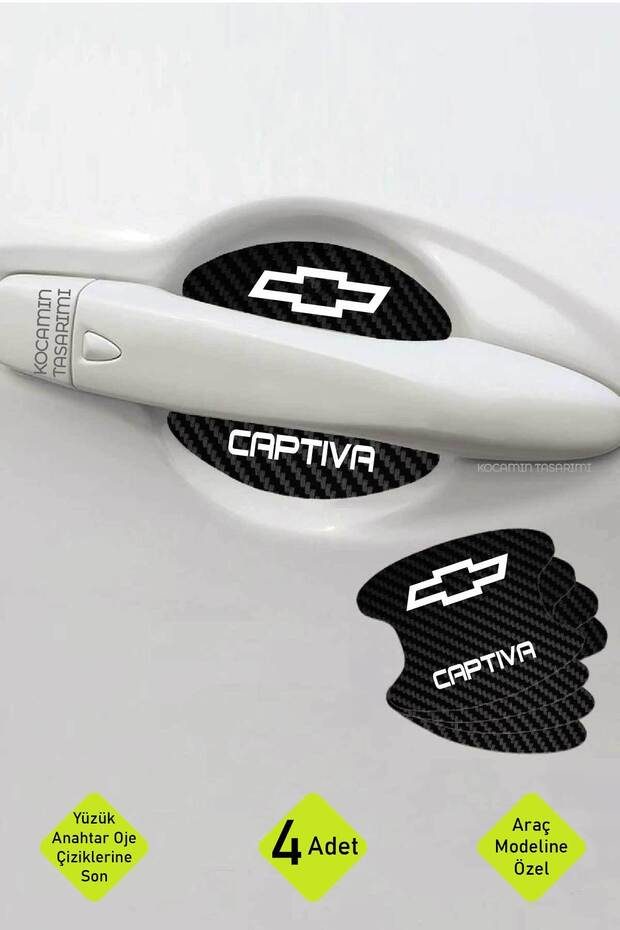 Carbon Foil Set for Chevrolet Captiva - Custom Design, Stylish Door, Preventer