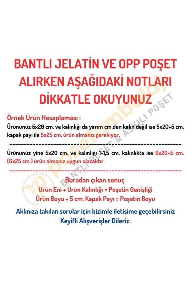 7x10+5 cm. (7*15) 50 Adet - Şeffaf Bantlı Yapışkanlı OPP Jelatin Poşet - 2